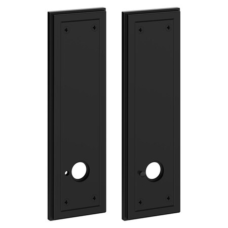 Baldwin Privacy Rosettes Satin Black R051.190.PV